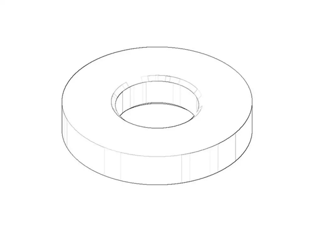 DORNBRACHT Rosette ERSATZTEILE 092789001 D. 55 x 10 mm, 3/4'' Messing (23kt Gold), 092789001-09 Galeriebild 1